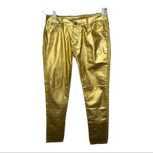 NWT Exocet Gold Metallic Pants Sz 11
